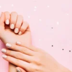 Beatiful female hands with stylish manicure Beatiful female hands with stylish manicure
